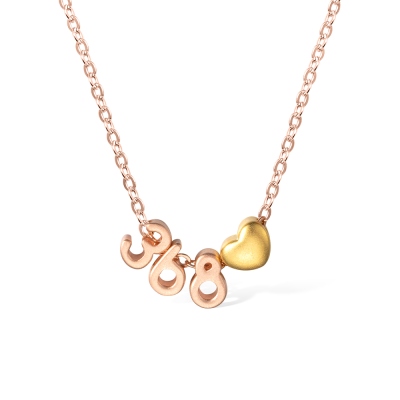 Collier personnalisé avec pendentif numéro 1-11 et cœur, collier avec date personnalisée, collier avec numéro de sport, cadeau d'anniversaire, cadeau pour petite amie/femme/sa
