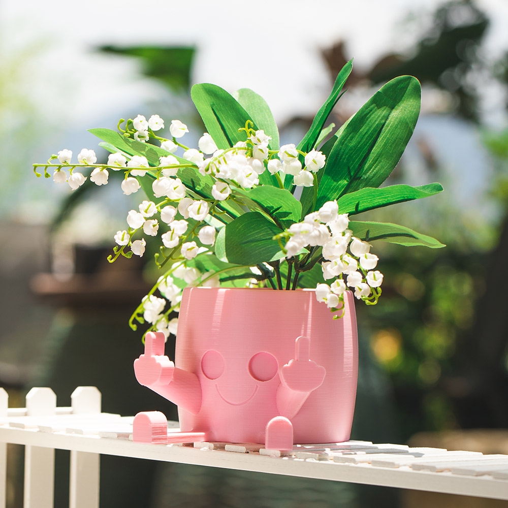 Happy Face Planter, Smiling Plant Pot, Kawaii Cute Cute Plant Pot