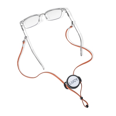 Benutzerdefinierte Brillenkette mit Airtag-Halter, Brillenkette mit Namen, Sonnenbrille/Brillenband, Lanyard für Presbyopie-Brille, Geschenk für Großeltern