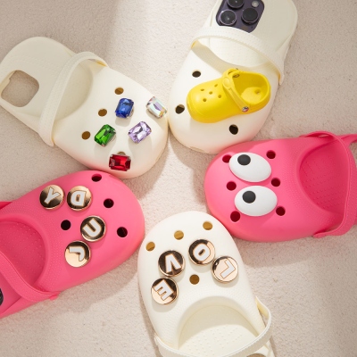 Personalized Clogs Case for iPhone, Creative DIY Cartoon Accessories Phone Case, Silicone Phone Case, Birthday/Christmas/Graduation Gift for Girls