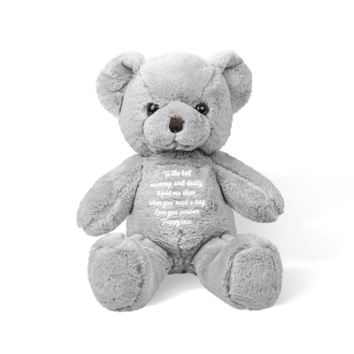 Gepersonaliseerde Memory Bear met Ashes Stuffed Heart, Ashes Keepsake, Custom Message Animal Bear, Memorial Gift, Cadeau voor familie/vrienden/geliefden