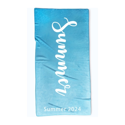 Personalized Name Beach Towel with Multiple Colors, Custom Superfine Fiber Pool Towel, Monogrammed Beach Towel, Vacation Gift for Traveler/Family