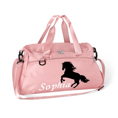 Personalized Horse Riding Bag for Women, Sports Equipment Bag, Girls Travel Duffel Bag, Horse Grooming Bag, Mountain Bicycle/Bike Accessories