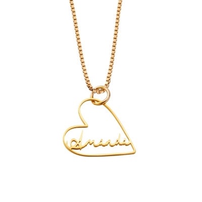 Personalisierte Herz-Namenskette, Sterling Silber 925 Damenschmuck, Geburtstags-/Jahrestags-/Muttertagsgeschenk für Sie/Mama/Familie/Beste Freunde