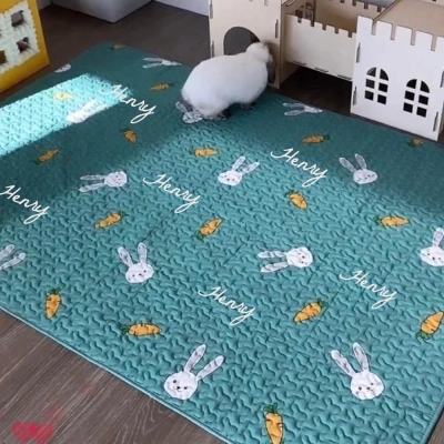 Tokihut Washable Non-slip Pet Playpen, Xpen Floor Mat Rug Playmat for Dogs/Kittens/Rabbits