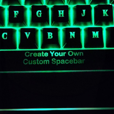 Personalized Text & Photo Backlit Keycap, LED Light Mechanical Keyboard Spacebar, Keyboard Accessory, Birthday/Christmas Gift for Him/Friends/Family