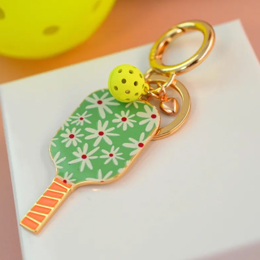 Personalized Name Pickleball Keychain, Pickleball Bag Tag, Pickleball Paddle Keychain, Gift for Pickleball Lover, Sports Gift for Her, Christmas Gift