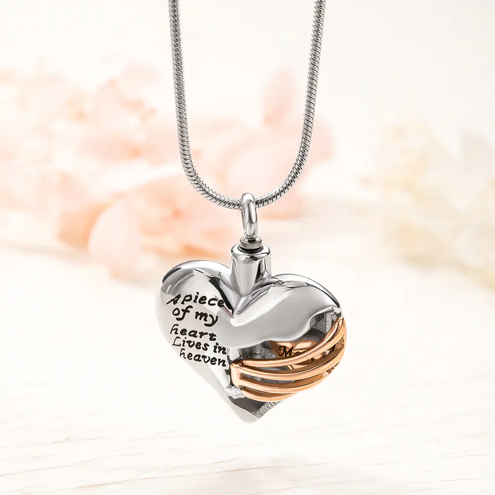 Custom Rib Heart Necklace