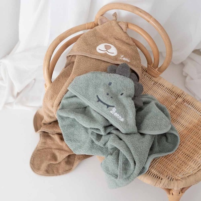 Personalized Embroidered Name Hooded Towel, Hooded Towel with Name, Birthday Gift, Baby Gifts, Baby Towel