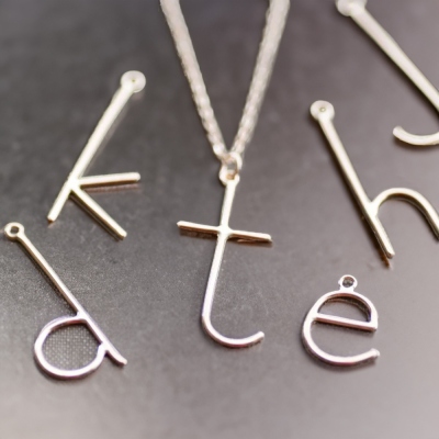 Personalized Initial Necklace, Minimalist Letter Charm Necklace, Sterling Silver 925 Initial Jewelry, Birthday Gift for Her/Mom/Bridesmaids/Friends