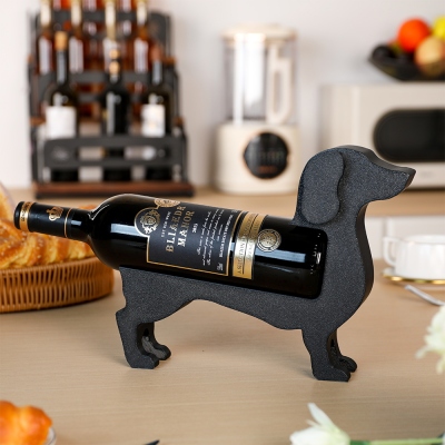 3D Printed Dachshund Wine Holder, Funny Wine Rack Countertop, Water Bottle Organizer for Cabinet, Bar Display Shelf Kitchen Decor, Gift for Pet Lovers