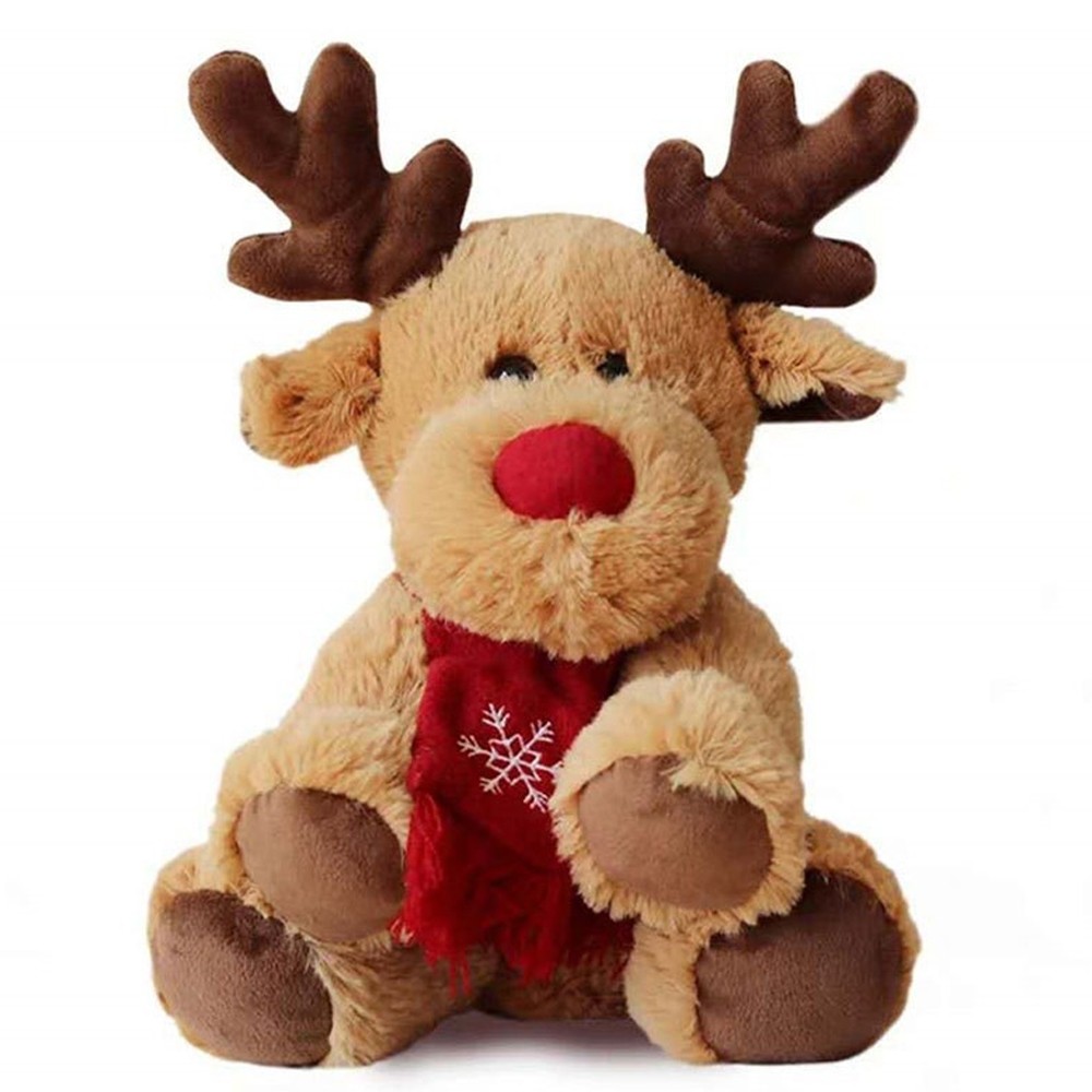 Personalized Name Christmas Moose Plush Toy