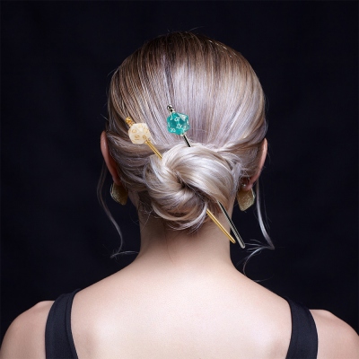 D20 Polyhedral Dice Steel Hair Sticks, First-Quality Gamer Sticks, New Colors Mini D20 Polyhedral Dice Hairpin Gift for Her, DND Gift