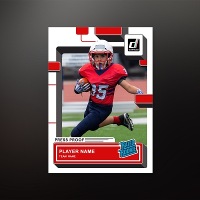 Personalized Sports Photo Cards - Customized Athletic Design Greeting Cards for All Occasions with Your Photo