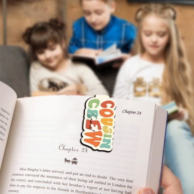 Personalized Cousin Crew Magnetic Bookmark Custom Name Bookmark for Family