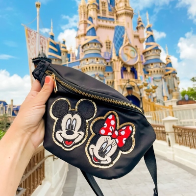 Mickey Fanny Pack, High Quality Minnie Fanny Pack, Extra Large Fanny Pack with Extended Belt
