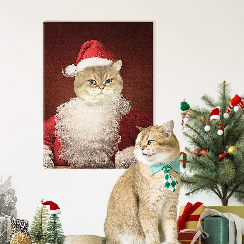 Christmas pet portrait