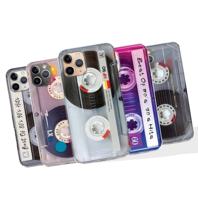 Benutzerdefinierte Vintage Kassette Handyhülle, 80er Retro-Stil Audio Mixtape Hülle für iPhone alle Modelle