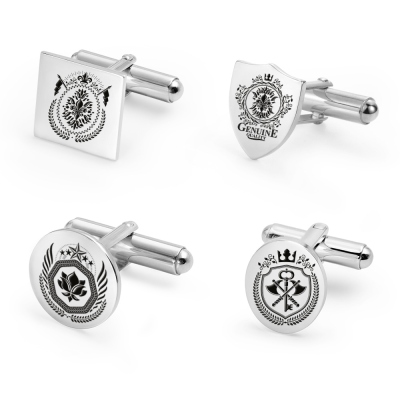 Personalized Family Crest Cufflinks Photo Cufflinks