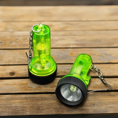 Miniature Flashlight Earrings with Light, Handmade Lights Up Jewelry, Funny Party Favors, Birthday/Christmas Gift for Women/Girls/Friends/Family