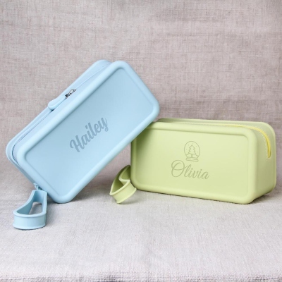 Personalized Multifunctional Silicone Waterproof Storage Case, Portable Travel Storage Bag, Cosmetic Organizer, Medical Alarm Bag, Digital Accessories Bag