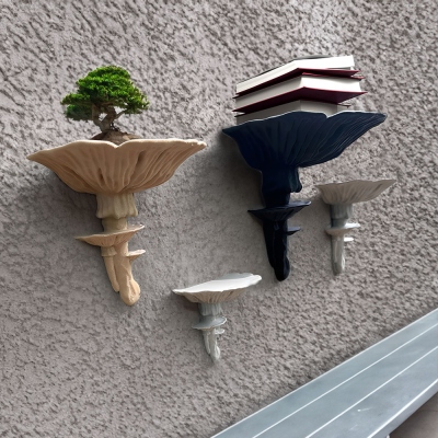 3D Printed Amanita Fungus Mushroom Shelf, Wall Mounted Floating Shelf, Matte Wall Shelf Holder, Home Decor, Housewarming Gift for Family/Friends