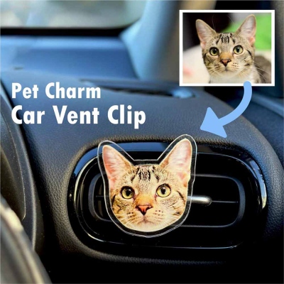 Personalized Acrylic Cat/Dog Car Vent Clip Decoration/Acrylic/Blank Car Vent/Custom Photo/Car Vent Blanks