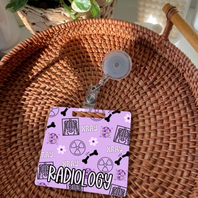 Xray Badge Buddy Gift for X-Ray Technologist Badge Holder Radiology Department Rad Tech Week Appreciation Xray Student Badge Buddy