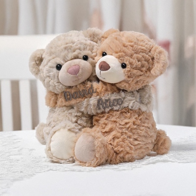 (Set of 2pcs) Custom Hugging Bear/Puppy Lavender Scented Doll/Plush Toy/Pair/Split into Independent Bears