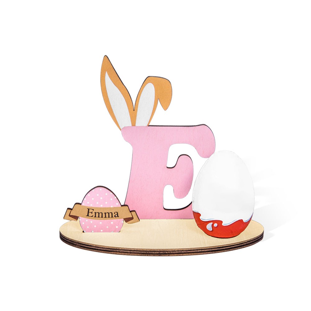 Personalized Easter Egg Letter Holder Chocolate Egg Holder