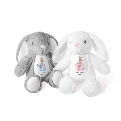 Peluche coniglietto pasquale personalizzato per bambini, peluche coniglietto morbido, ricordo, decorazione pasquale, regalo di Pasqua per neonati/bambini/ragazzi/ragazze