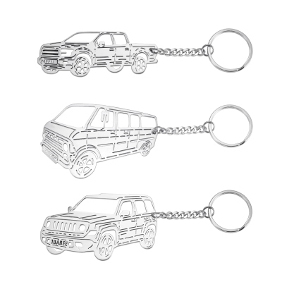 Personalized Car Keychain