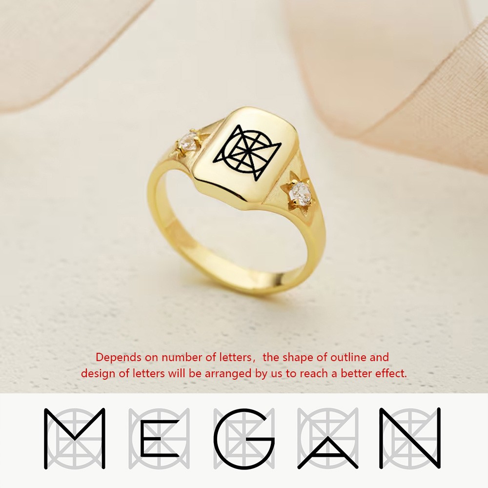 name logo ring