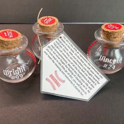 CLEAR-Baseball/Softball Dirt Jar