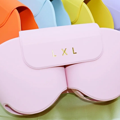 Personalized Name Multicolor Headphone Case, Waterproof & Protective Earphone Storage, Travel Accessory, Unique Gift for Family/Friend