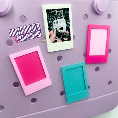 3D Printed Mini Frame Charm, Instax Picture Holder for Bag Decoration, Cute Photo Accessories, Birthday/Christmas Gift for Friends/Photographers