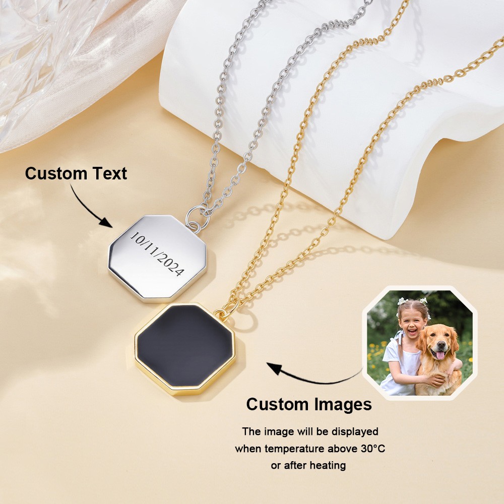hidden photo necklace