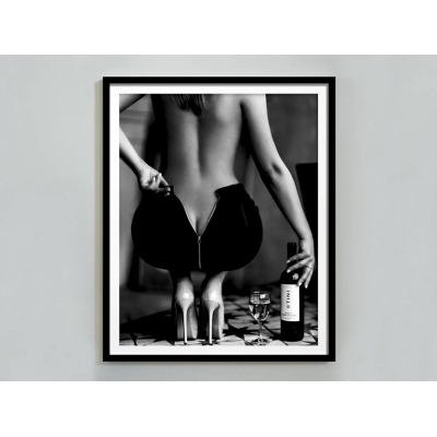 Black and White Sensual Portrait Wall Art