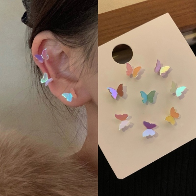 Mini Butterfly Stud Earrings Set – Cute Forest-Inspired Jewelry for Girls, Simple Aesthetic Accessories for Everyday Wear