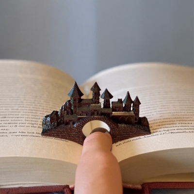 Personalized Fantasy Island Thumb Book Page Holder, Reading Accessories for Women Men, Book Weight Opener Holder, Gifts for Book Lover/Reader/Bookworm