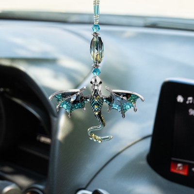 Soaring Dragon Car Accessories for Rearview Mirror, Rear View Mirror Car Charm, Dragon Car Charm, Gifts for Dungeon Master