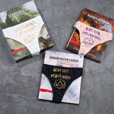 Roll for Initiative DND D20 Dice Underwear for Women, Roll for Persuasion Dice Briefs for Women, Funny Valentine's Day for Her