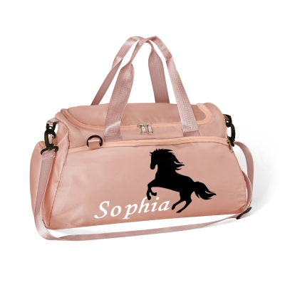 Personalized Horse Riding Bag for Women, Sports Equipment Bag, Girls Travel Duffel Bag, Horse Grooming Bag, Mountain Bicycle/Bike Accessories