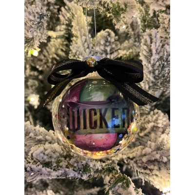 Wicked Themed Design Christmas Ornament, Emerald Castle Fantasy Ornament, Christmas Tree Decor, Gift for Movie Fans