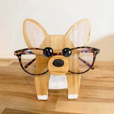 Wooden Animal Glasses Stand, Cute Sunglasses Display Holder, Home Desk Decor, Christmas Gift for Animal Lovers