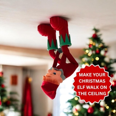 Christmas Enchanted Elf Boots, Mischievous Christmas Elf, Ceiling Elf Boots, Xmas Elf Kit, Elf Accessories, Christmas Gift for Kids