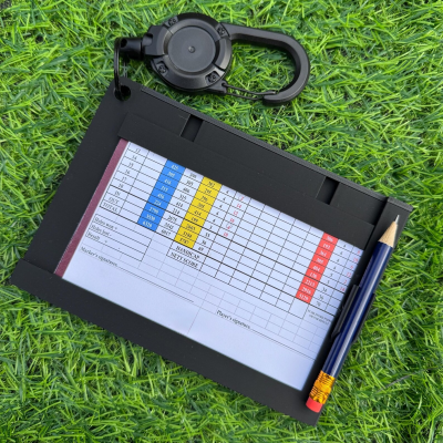 Personalized Adjustable Golf Scorecard Holder with Pen Holder & Ball Marker, Golf Accessories, Father's Day/Birthday Gift for Him/Golf Lovers/Players