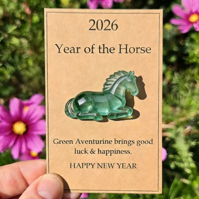 Lucky Crystal Horse Ornament – ​​Symbolizing Power and New Life (2026)