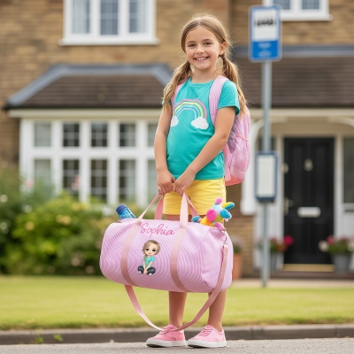 Seersucker-Reisetasche