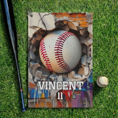 Personalized Sports Ball Towel with Name & Number, Multicolor Microfiber Sweat Towel with Carabiner Clip, Gift for Sports Lovers/Players/Coaches